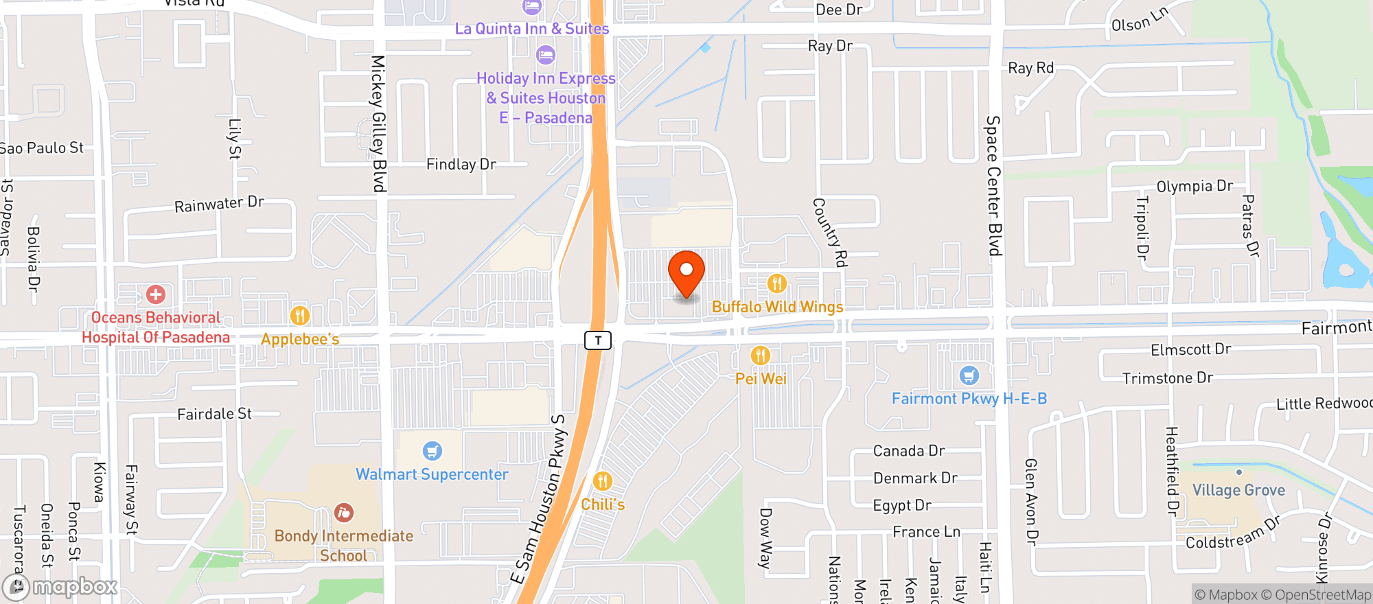 Map showing Bahama Mama Fairmont