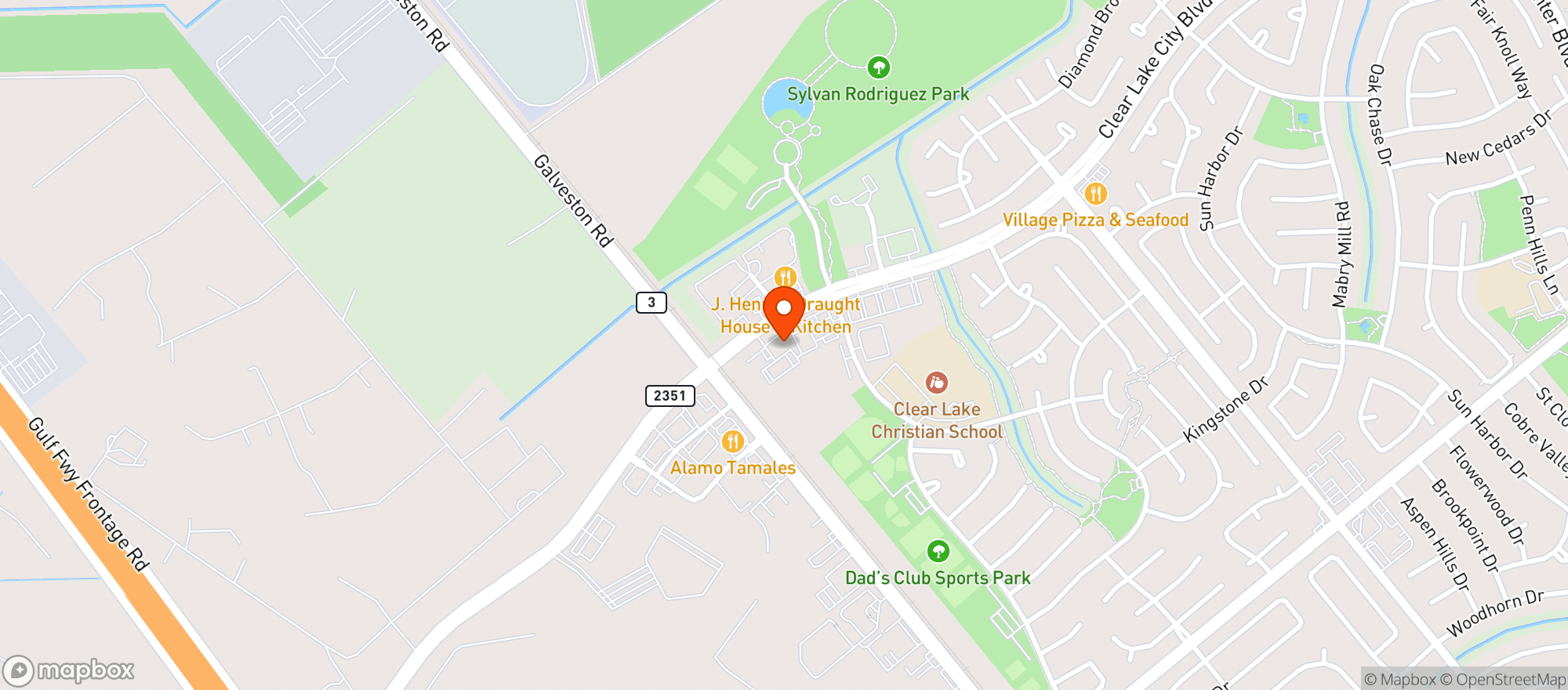 Map showing Bahama Mama Clearlake 2