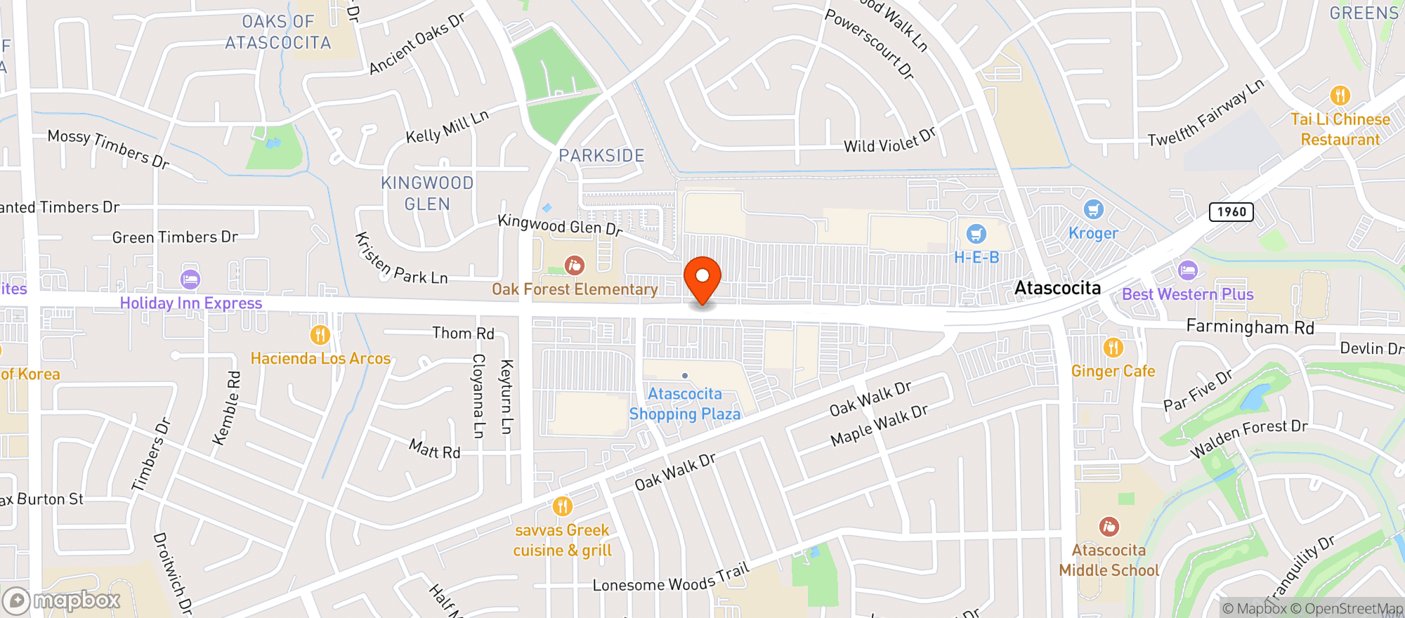 Map showing Target