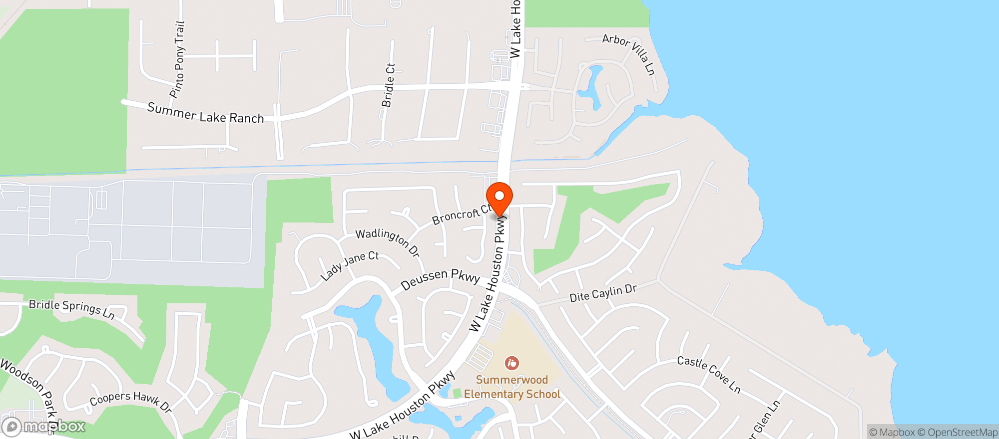 Map showing Heb Food Store