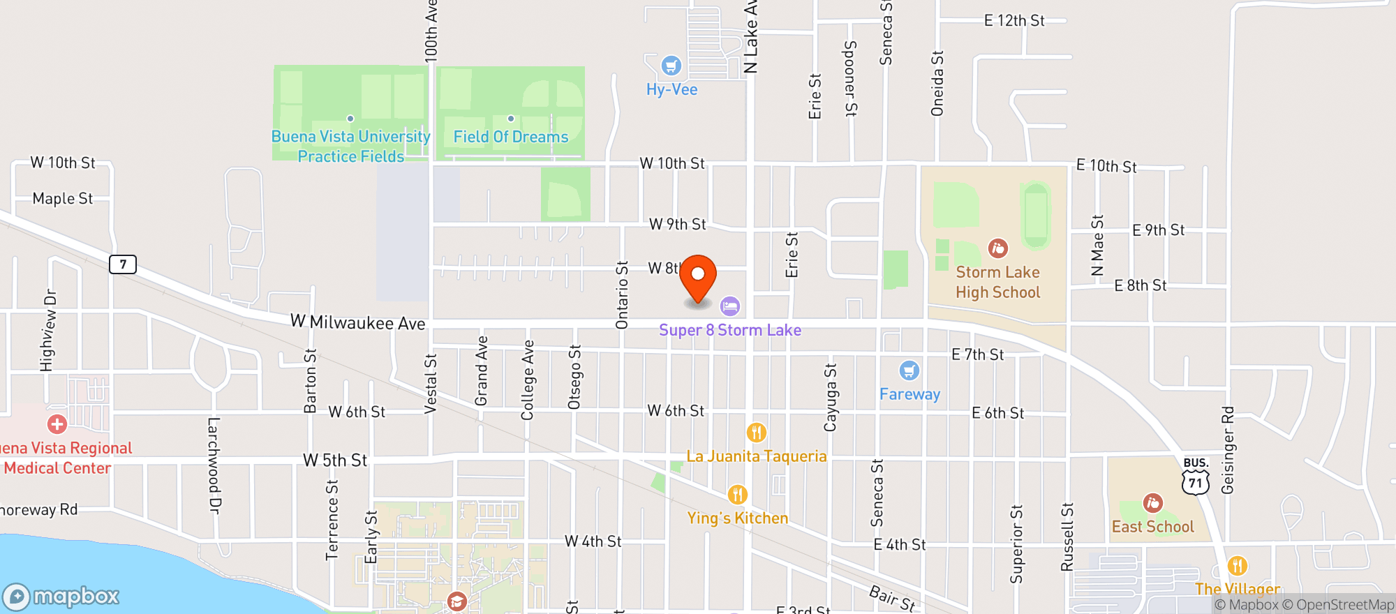 Map showing ALS LIQUORS UNLIMITED