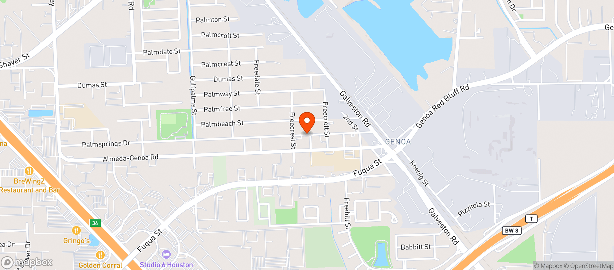 Map showing Number 1 Food Store