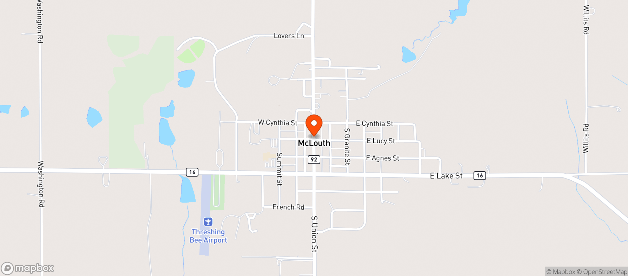 Map showing Vintage Liquor Store