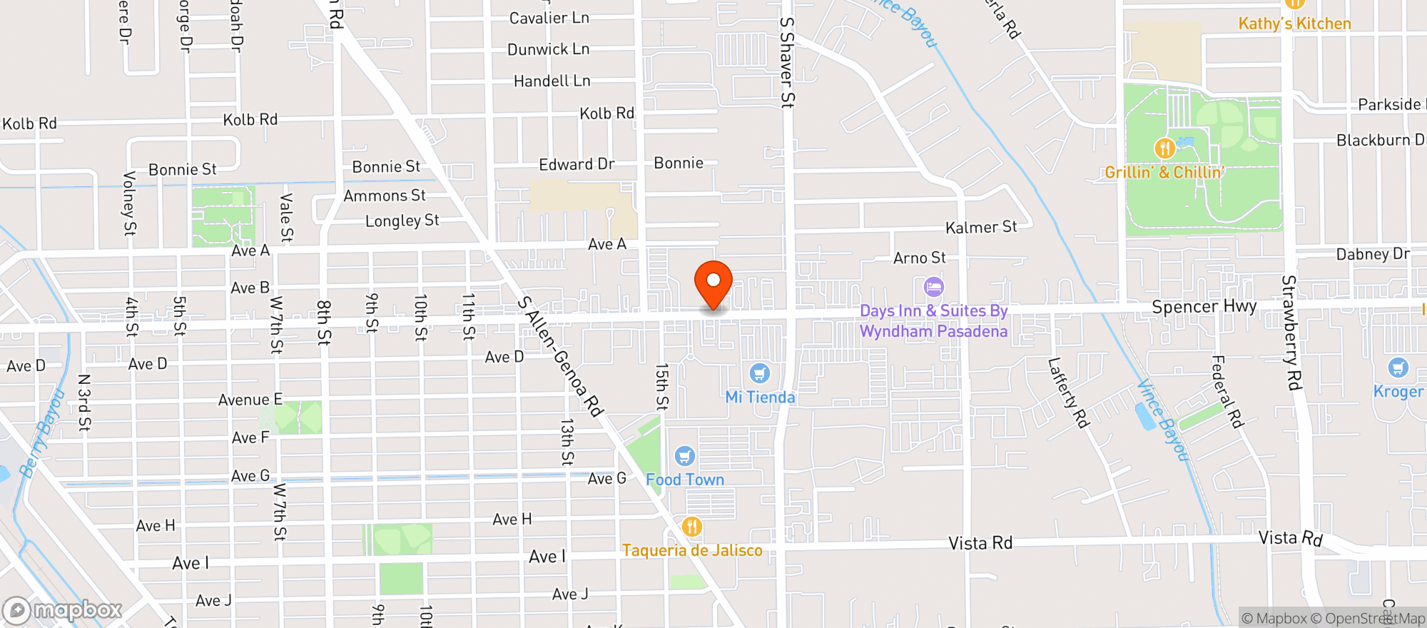 Map showing Connies Seafood Kitchen