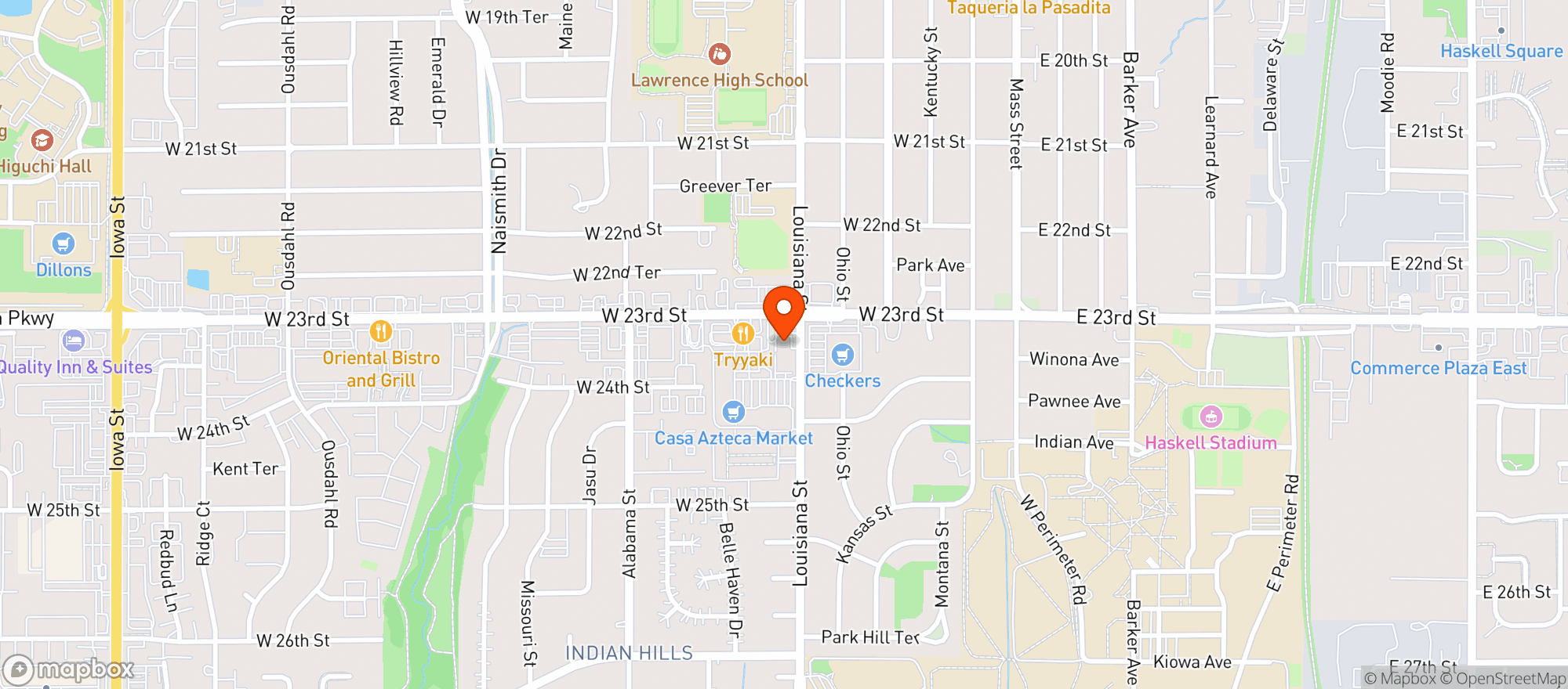Map showing Spirit Haven