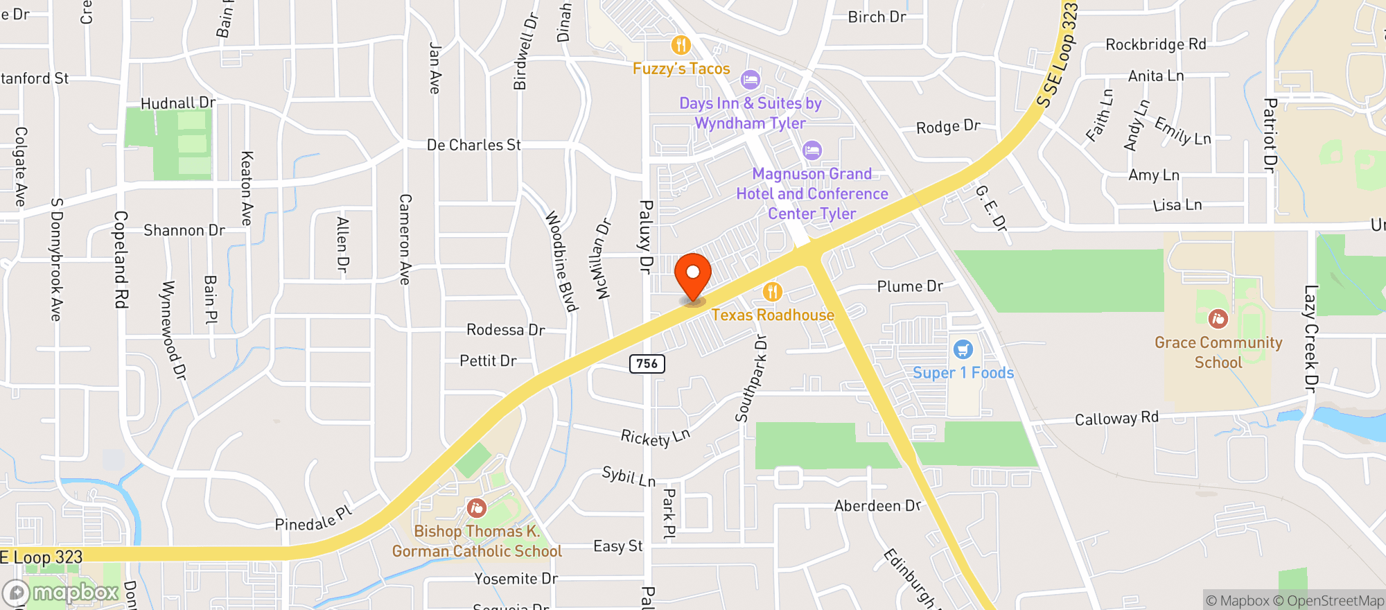 Map showing Walmart Neighborhood Mkt