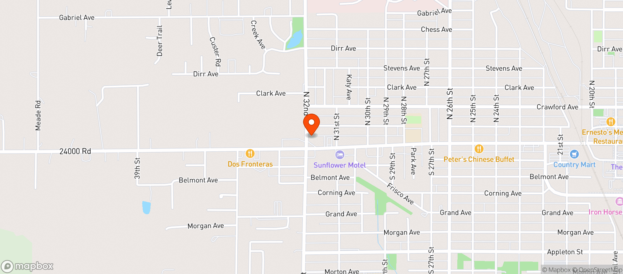Map showing Moore Retail Liquor
