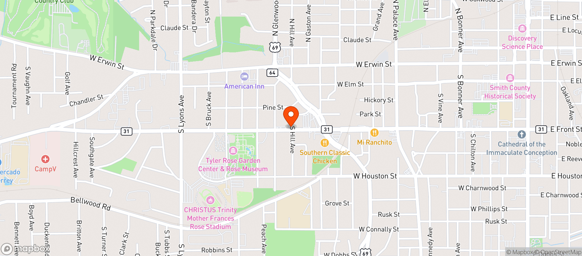 Map showing Good Leaves Dispensary