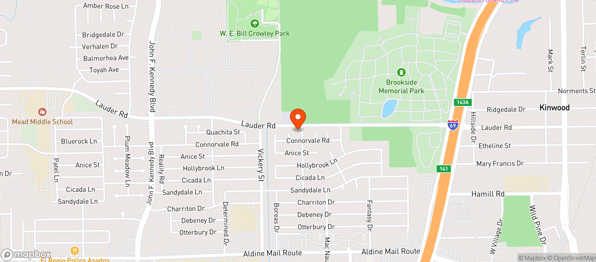 Map showing Latino Supermarket