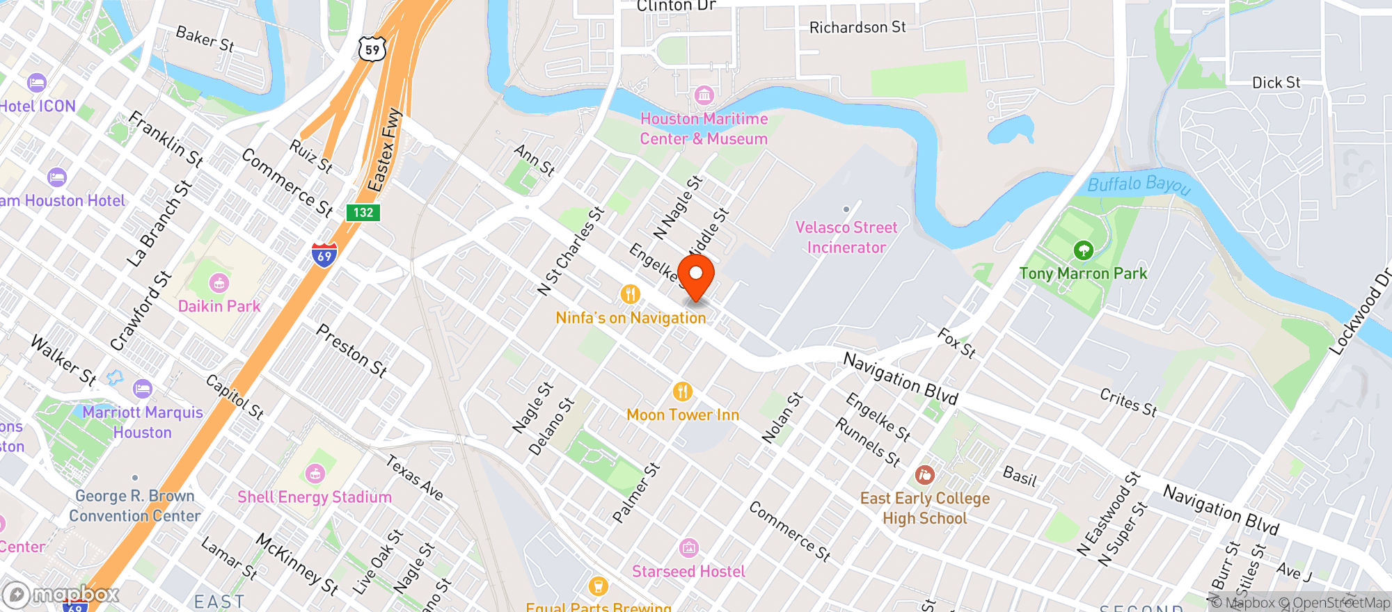 Map showing Jonathans The Rub