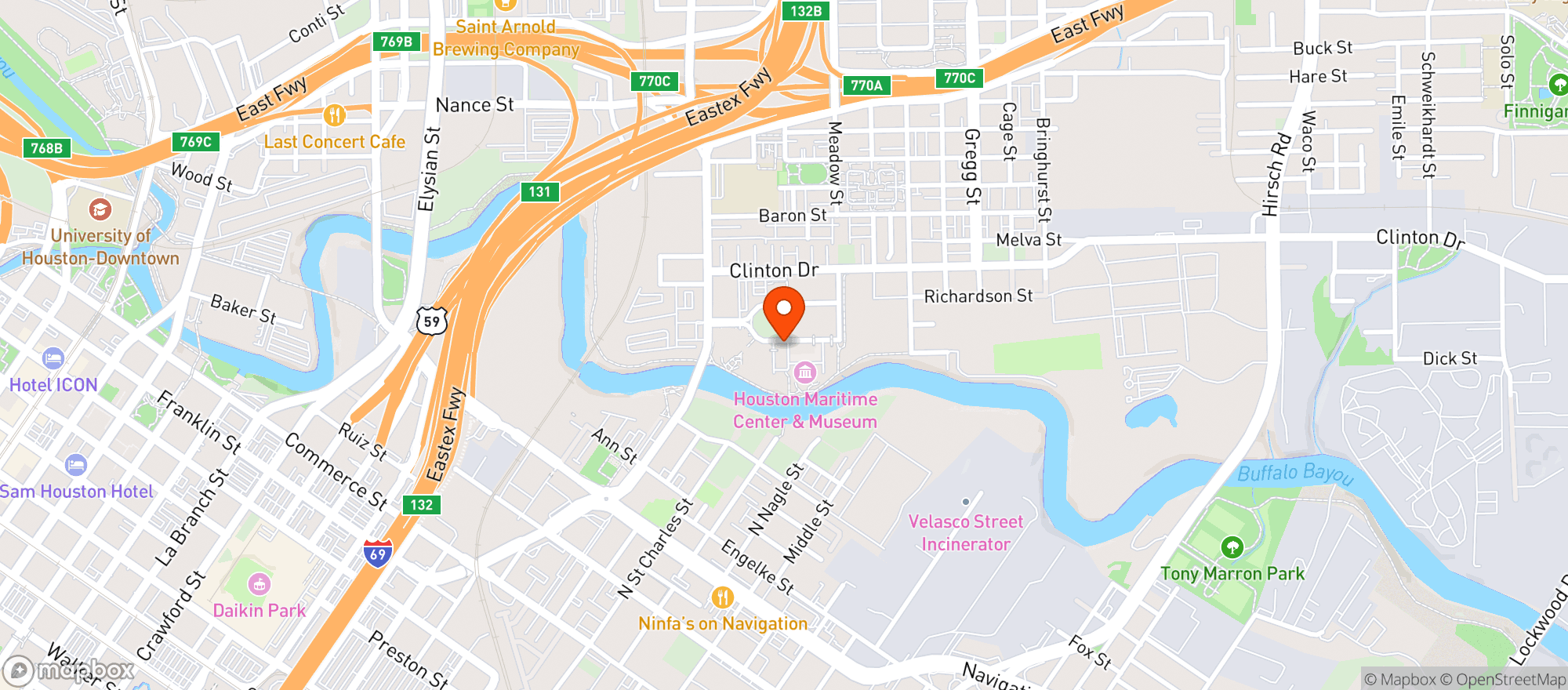 Map showing City Cellars