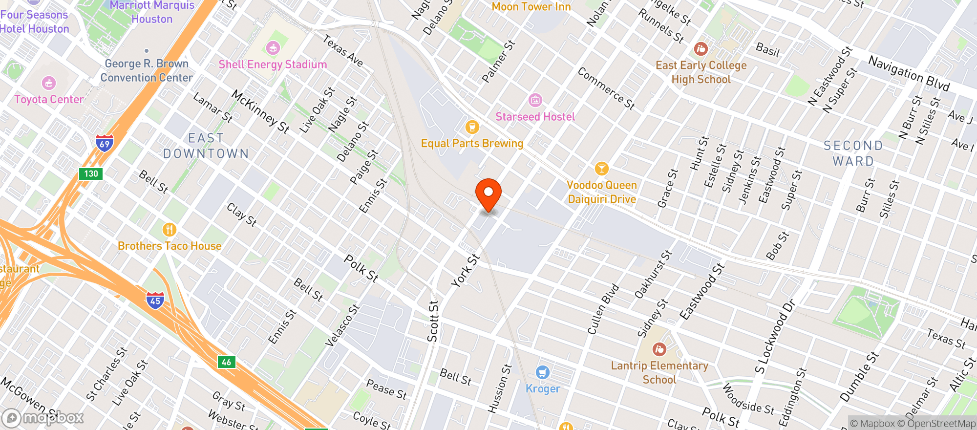 Map showing The Coronation Theater