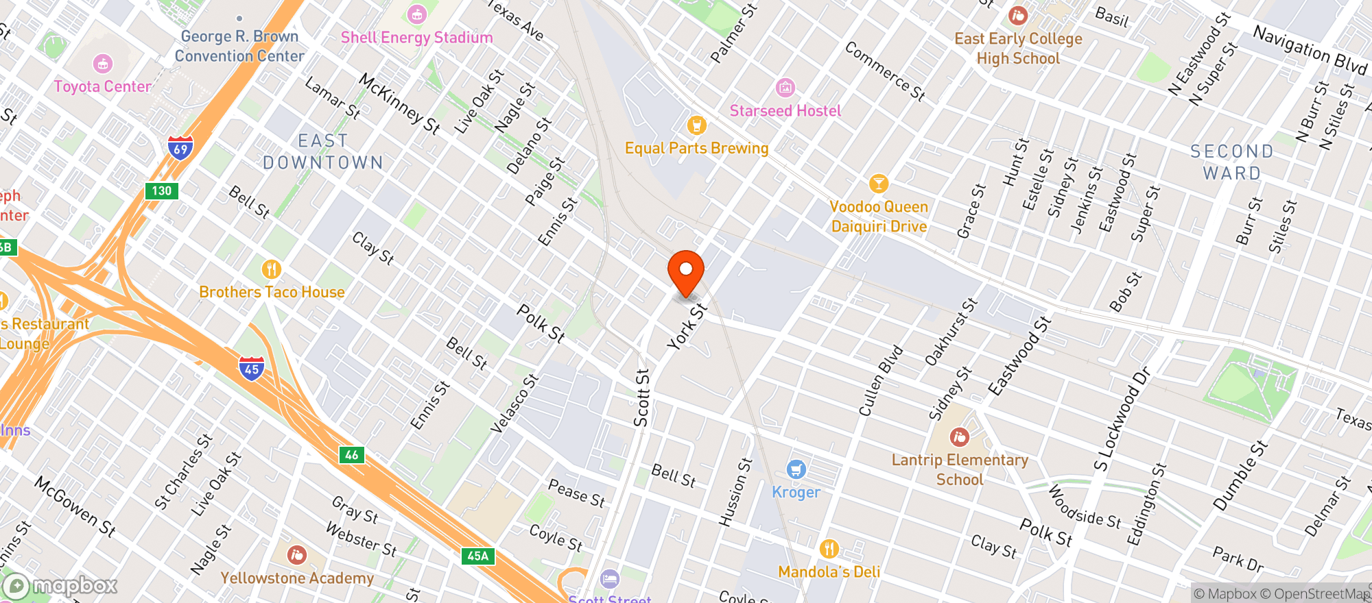 Map showing Primetime