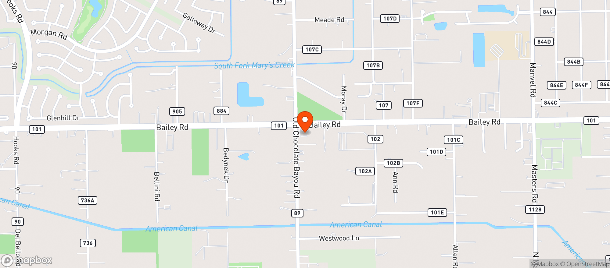 Map showing Time Mart