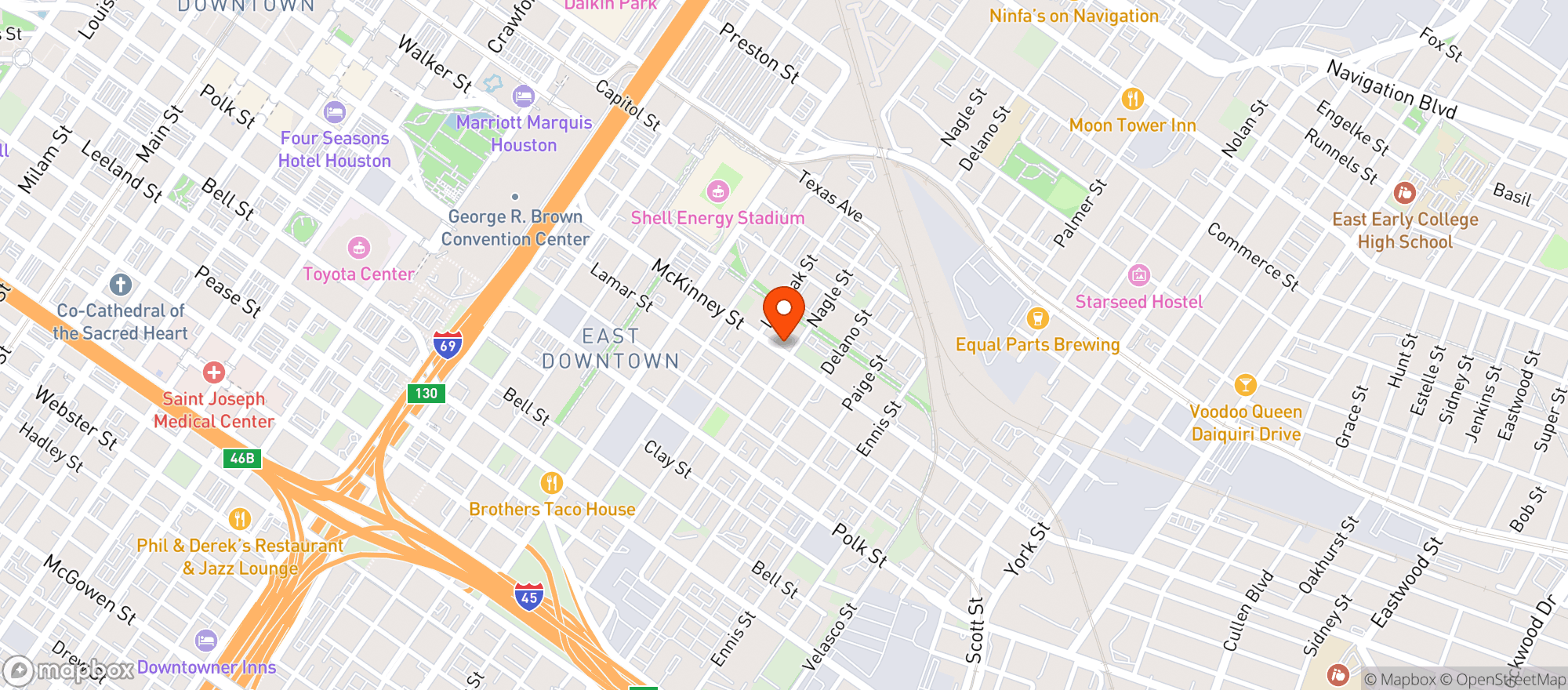 Map showing Tiny Champions