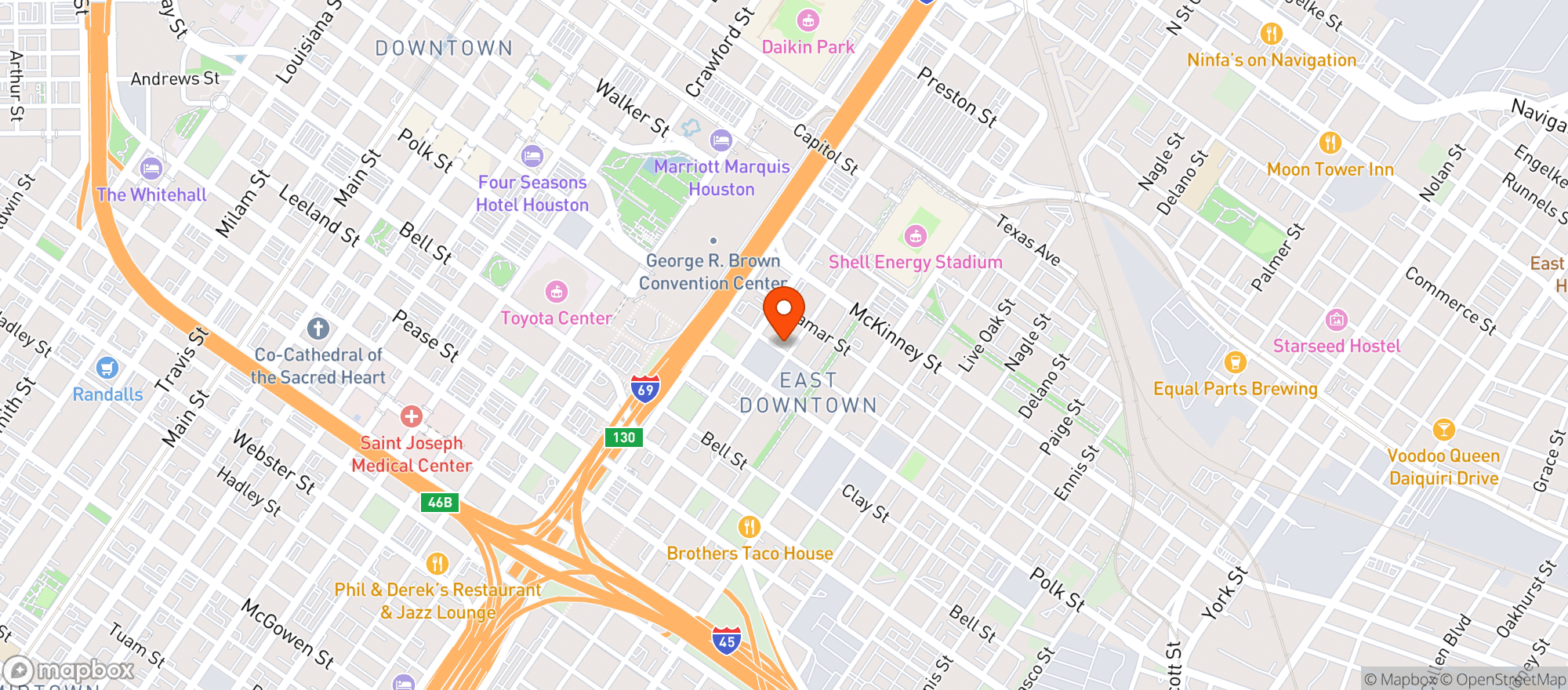 Map showing Sunset