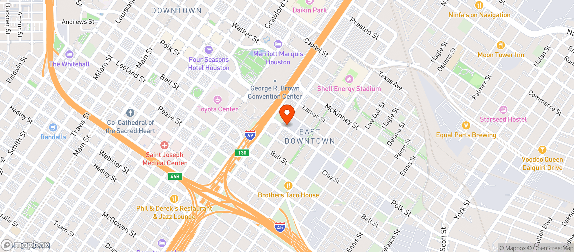 Map showing The Secret Group