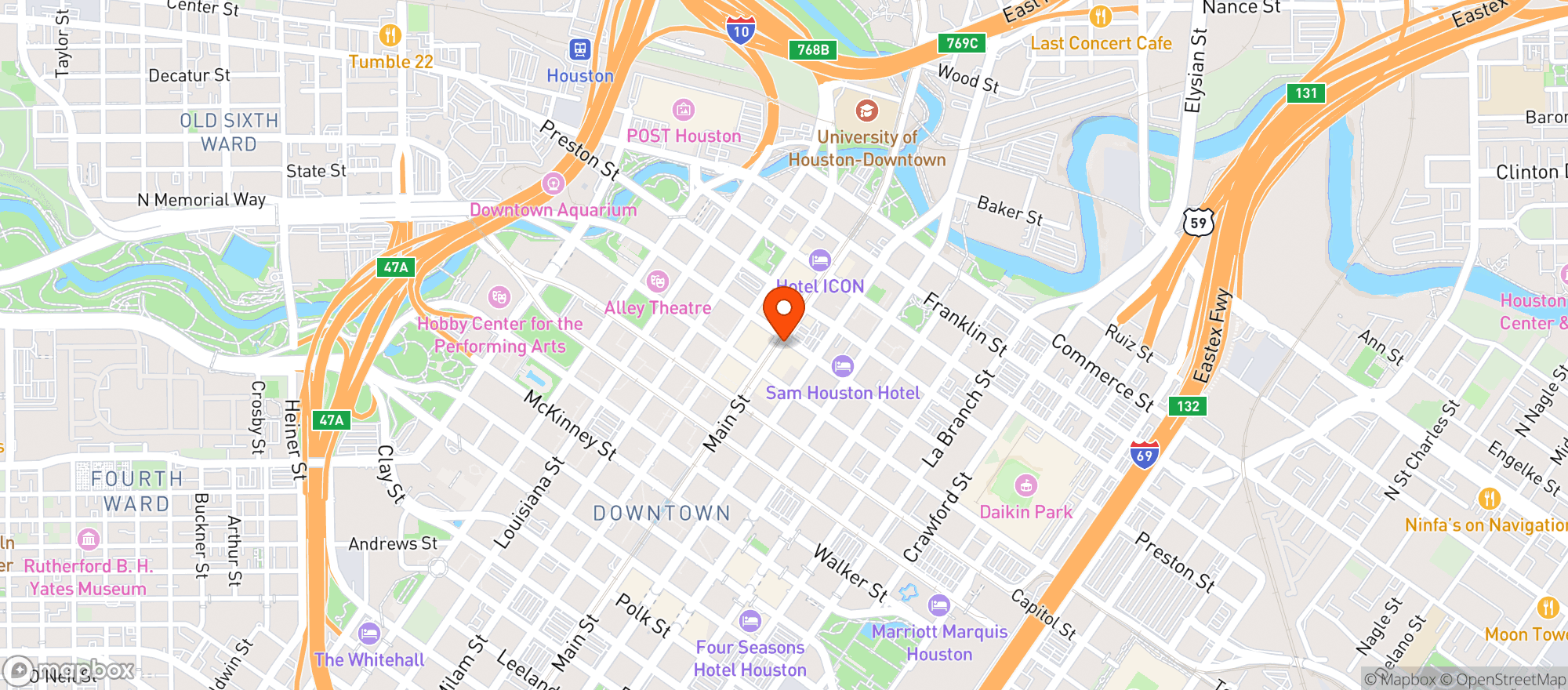Map showing Moonshiners
