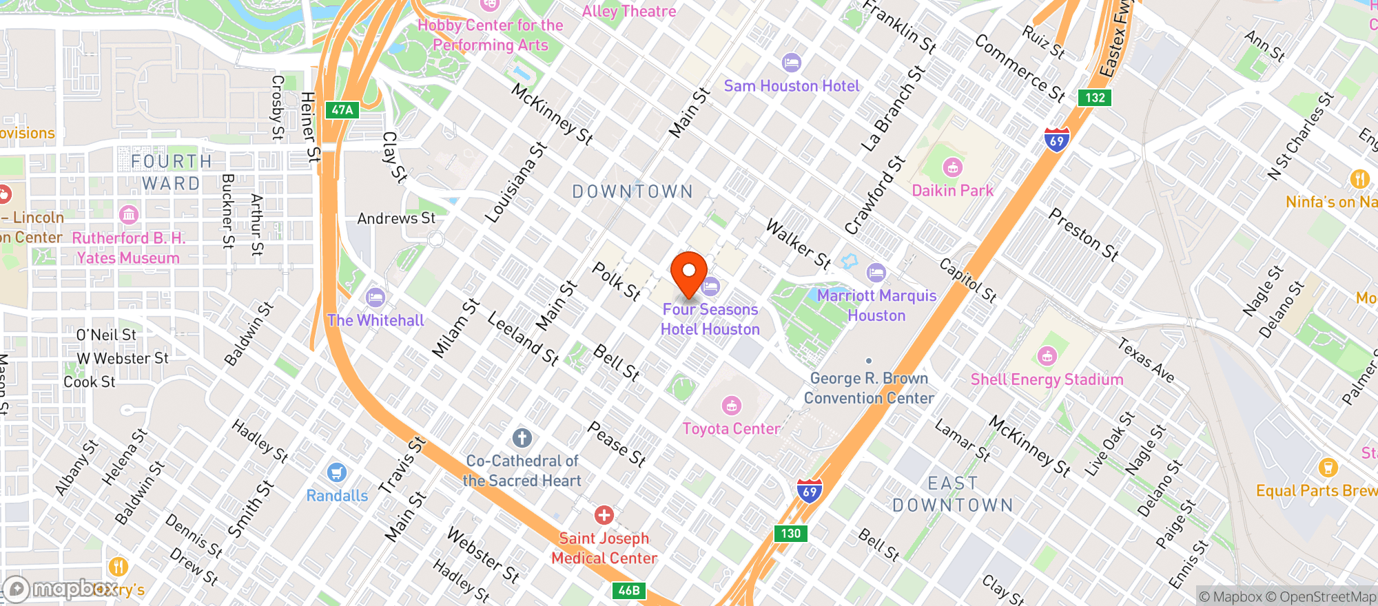 Map showing The Dirt