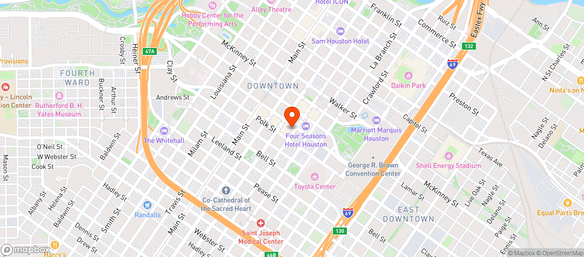 Map showing House Of Blues