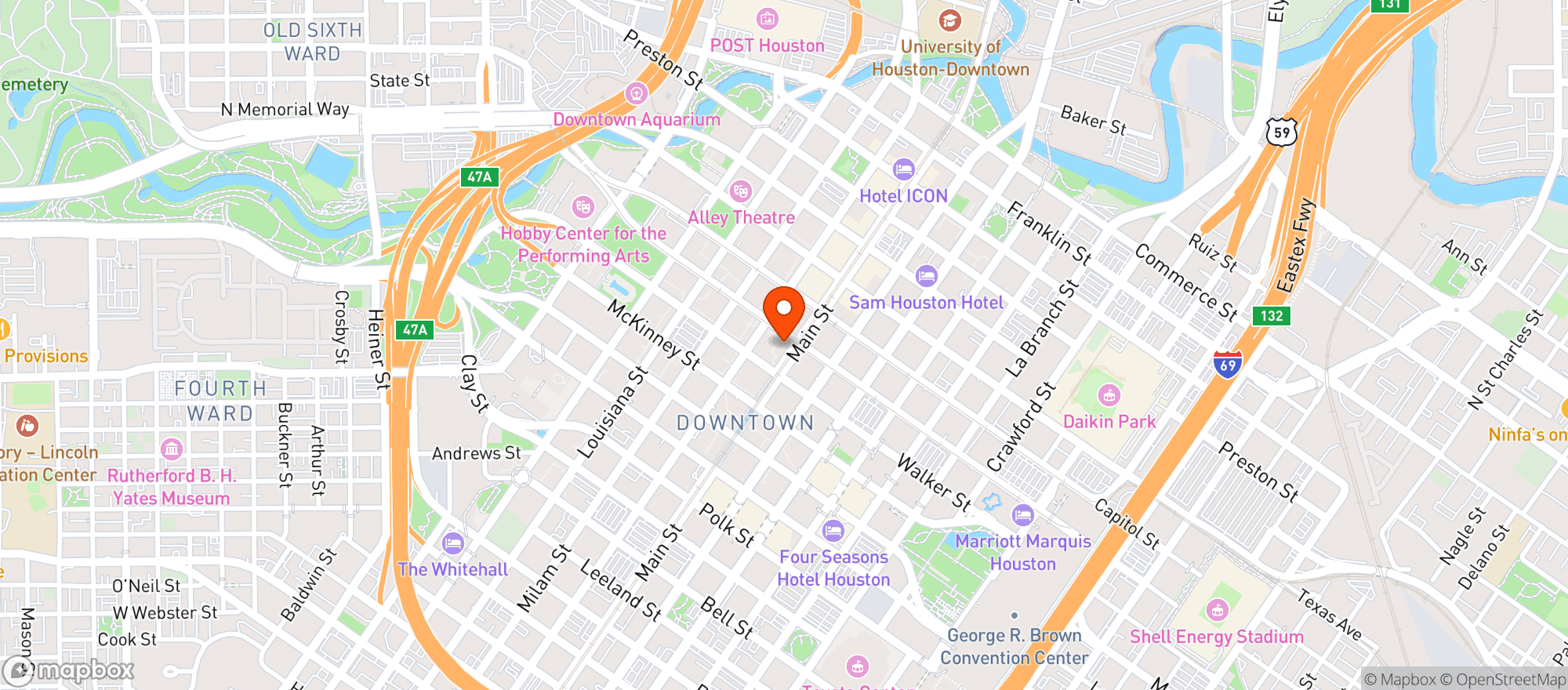 Map showing Jw Marriott