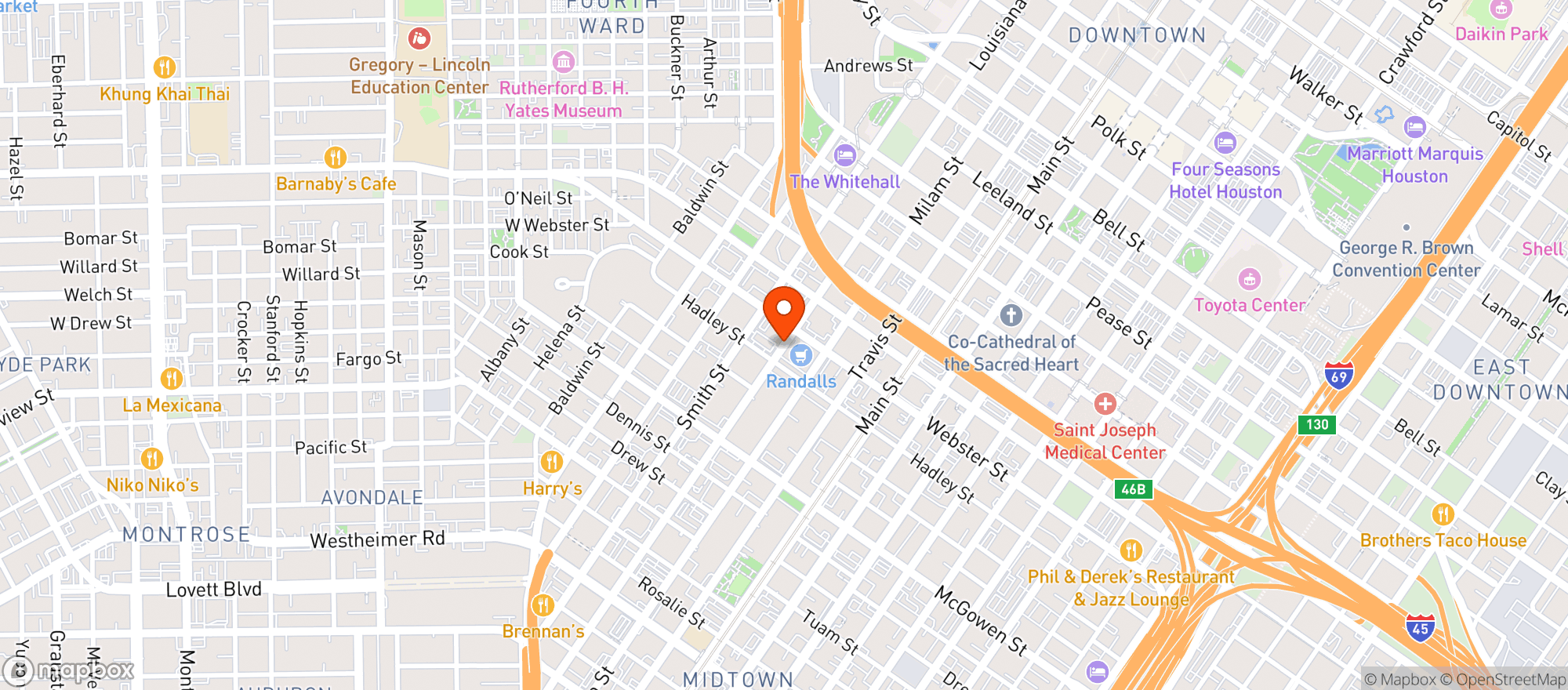 Map showing Randalls Food Market