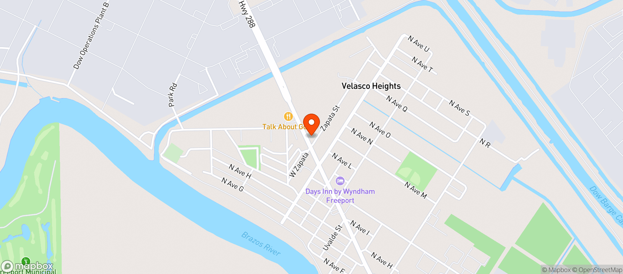 Map showing Peters Cut Rate Liquor