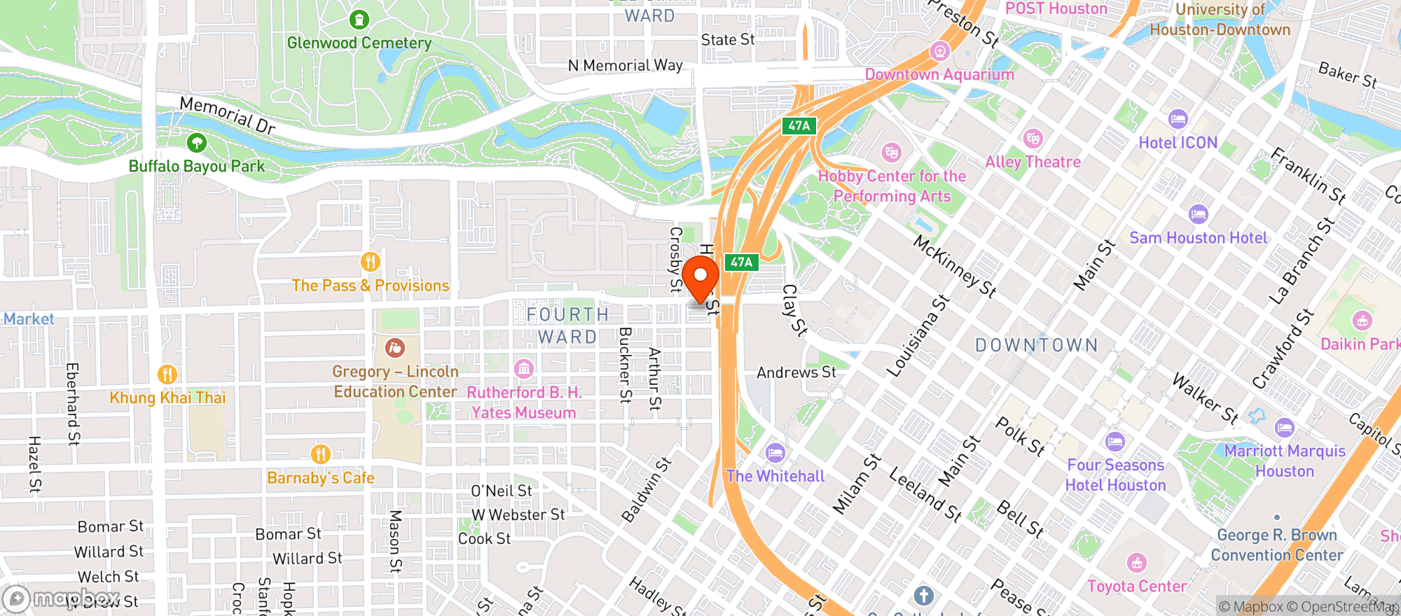 Map showing Izzi Market #9