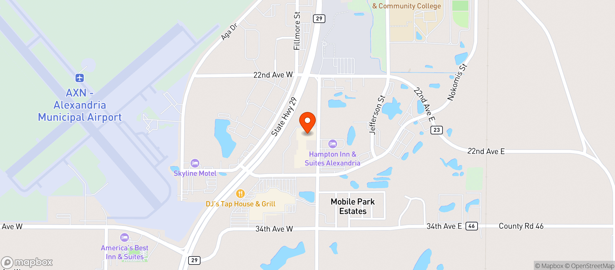 Map showing Cub Foods