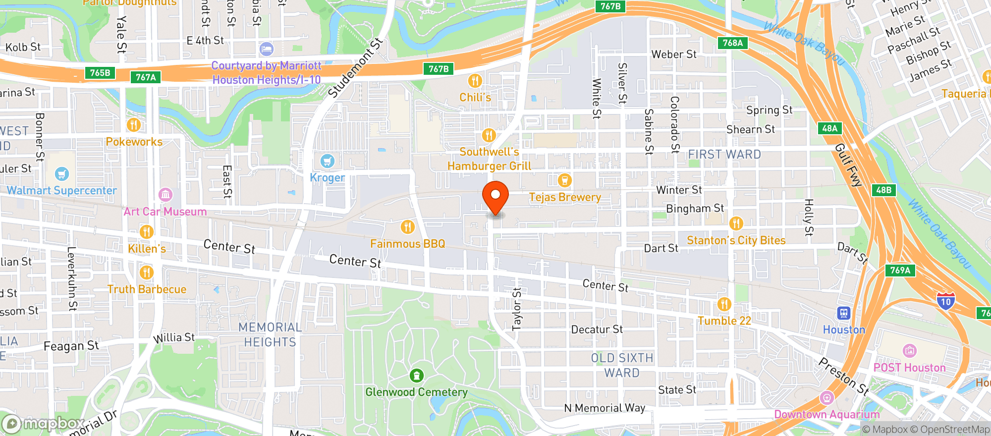Map showing Sawyer Ice House