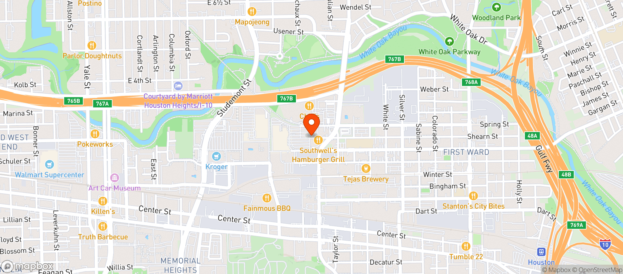 Map showing Target Store