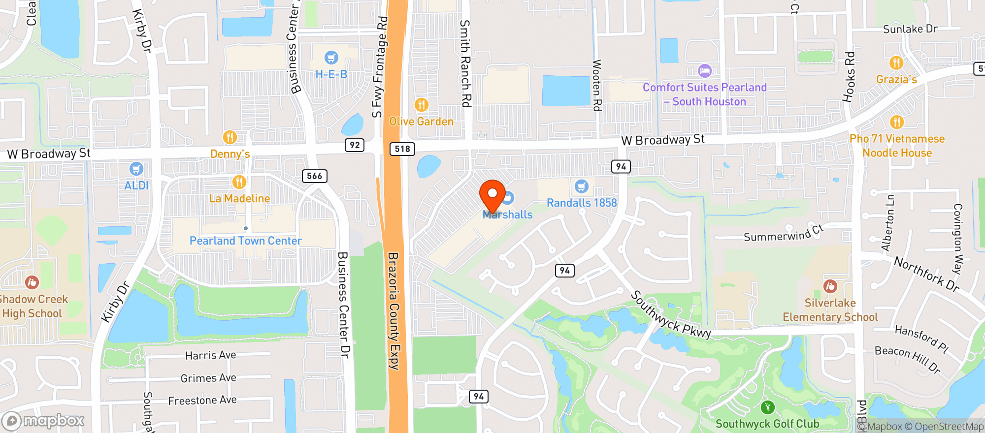 Map showing Target