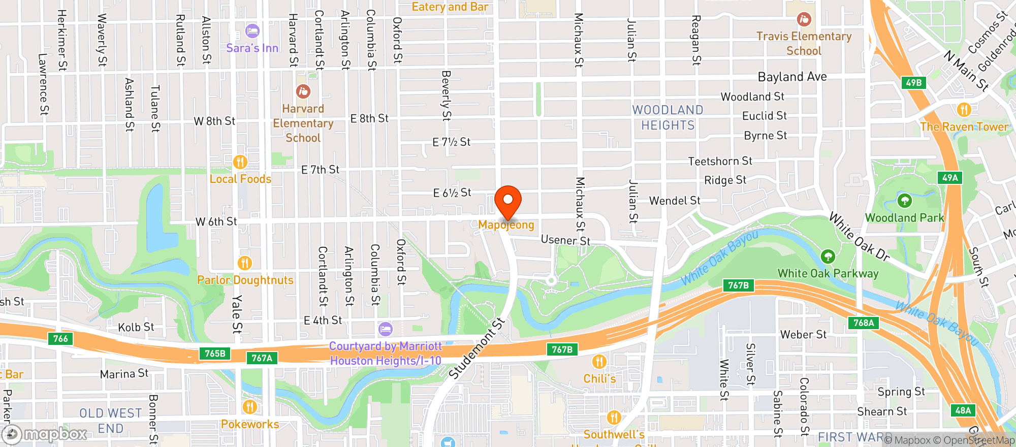 Map showing Little Woodrows #1