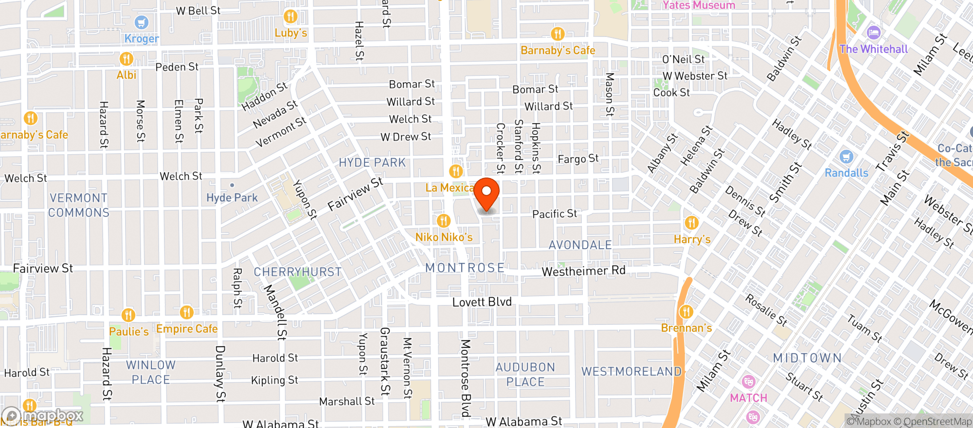 Map showing South Beach