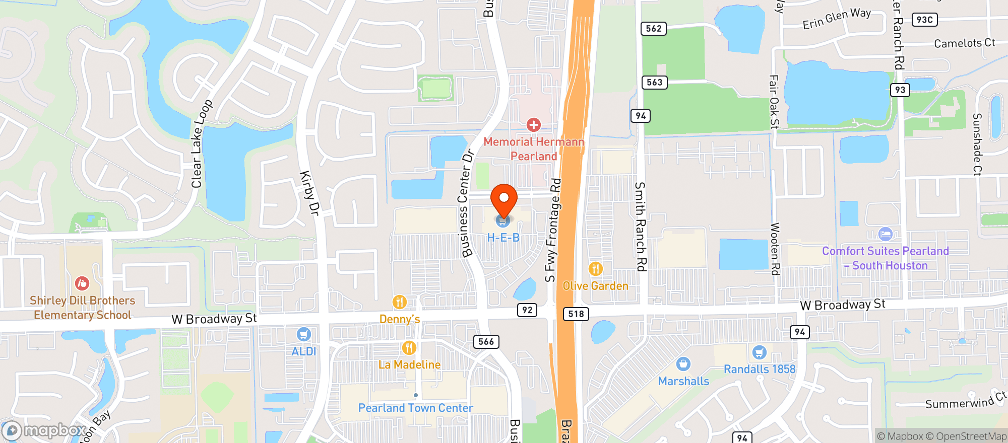 Map showing Heb