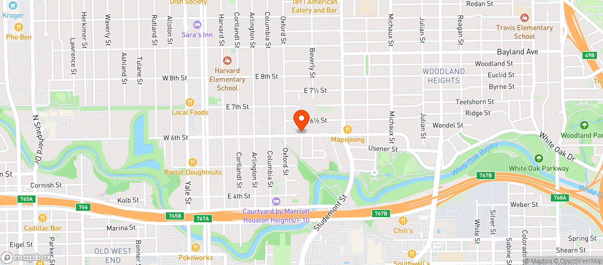 Map showing Charles Liquor