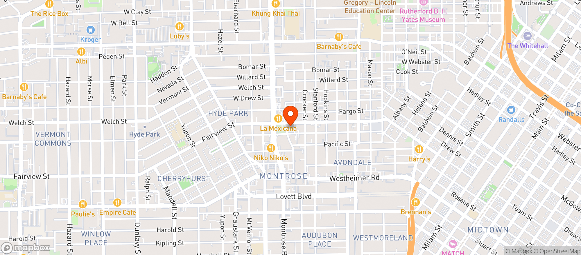 Map showing Buddys