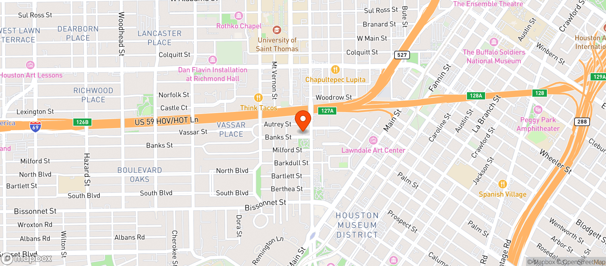 Map showing Grand Prize