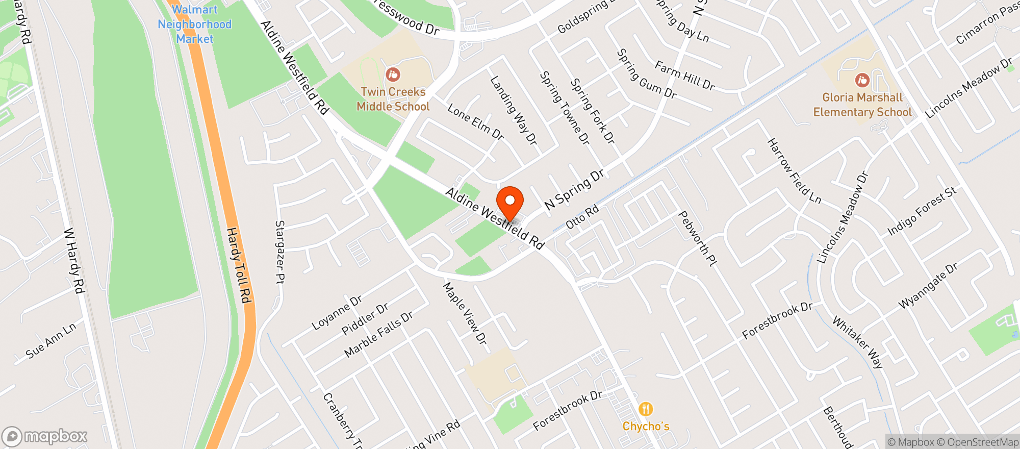 Map showing Bright Food Mart