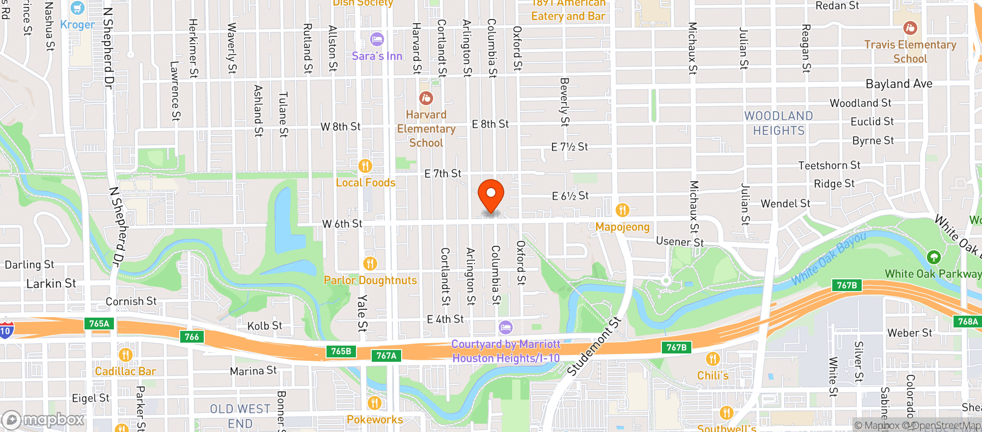 Map showing Ezs Liquor Lounge