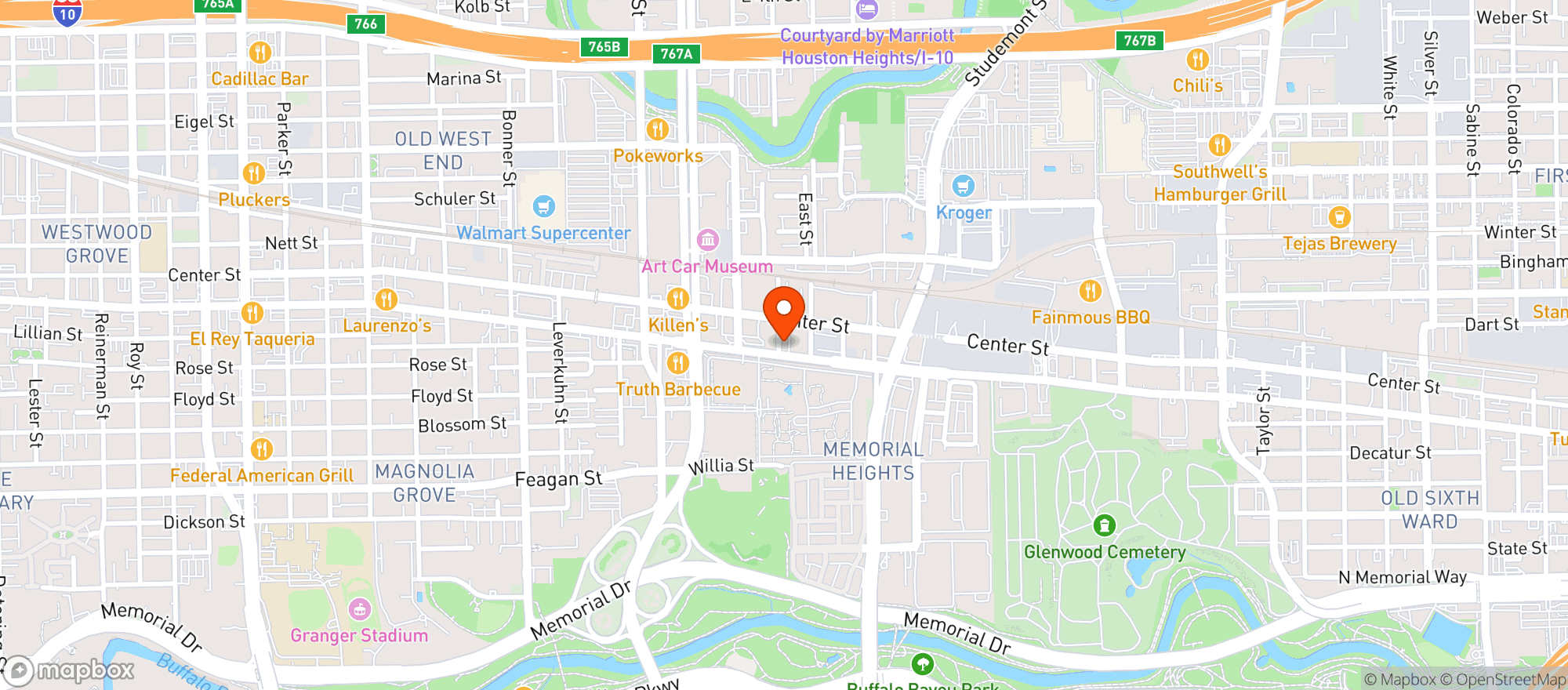 Map showing Feast Urban Eats
