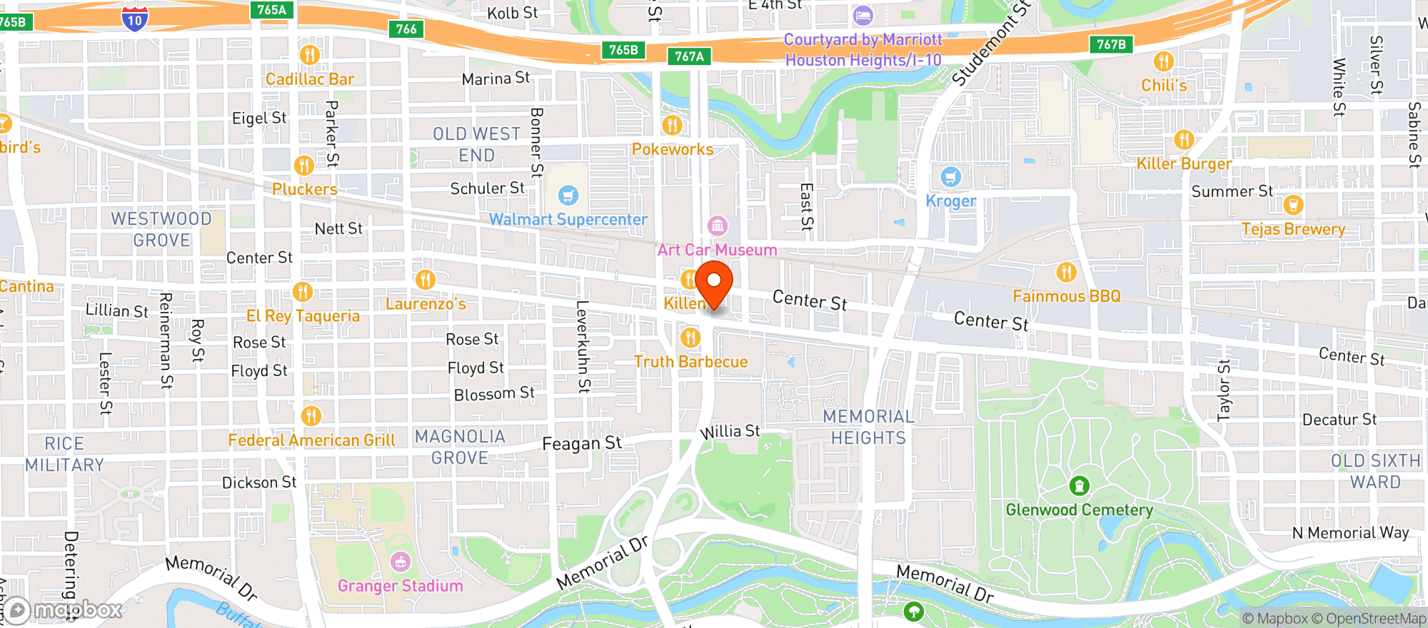 Map showing Herb N Legends
