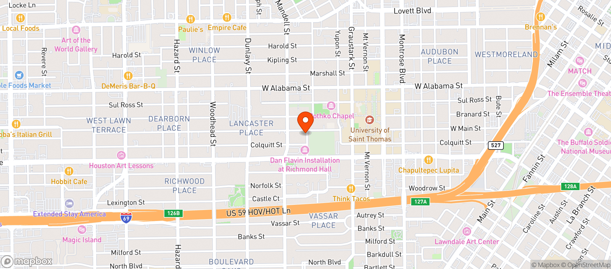 Map showing Hotel Saint Augustine Bar