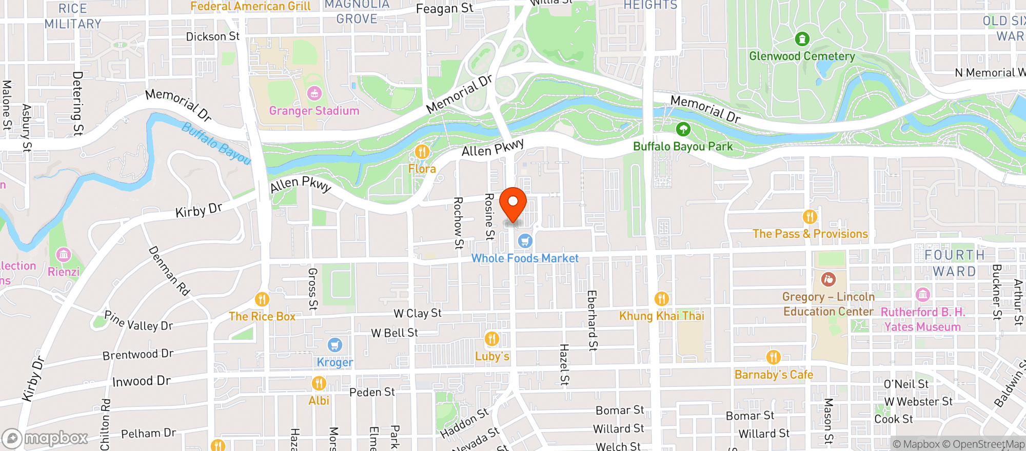 Map showing Whole Foods Market