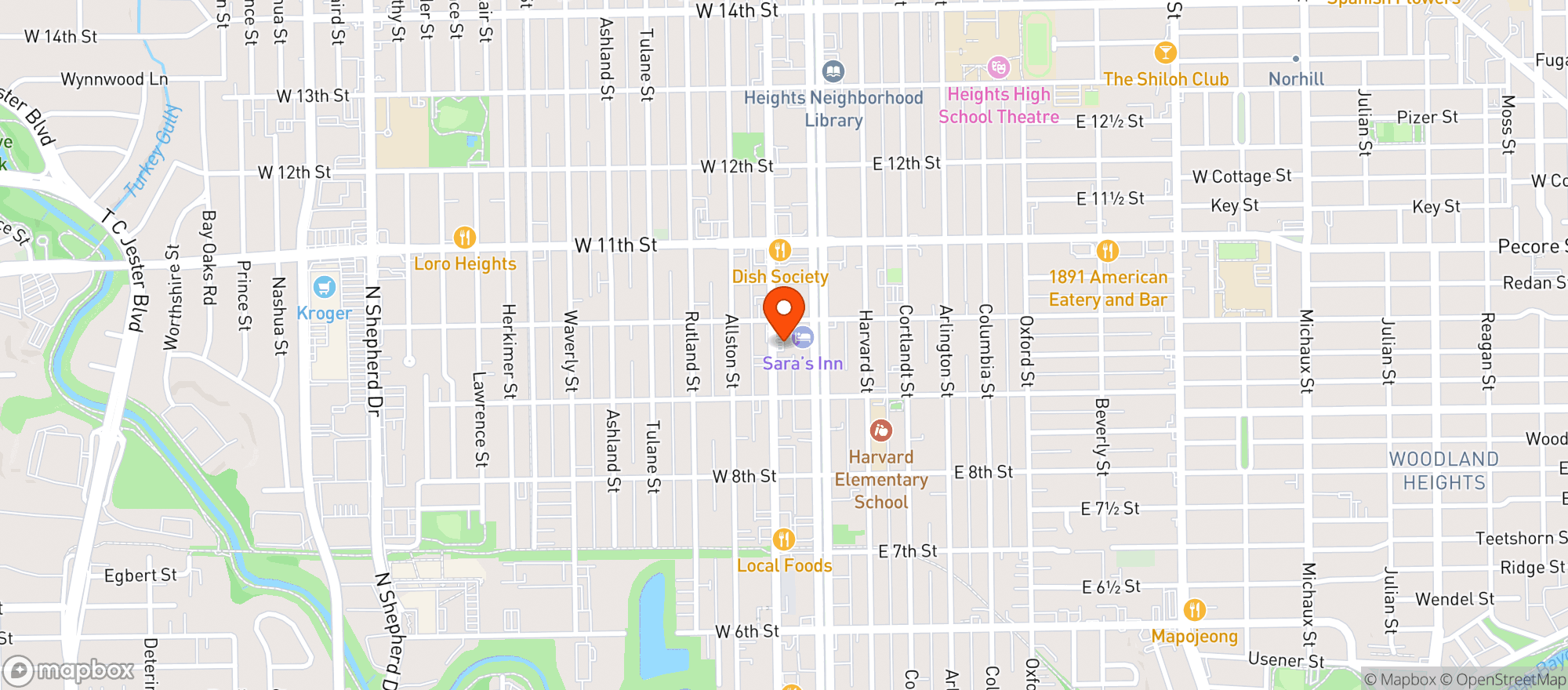 Map showing Izzi Market