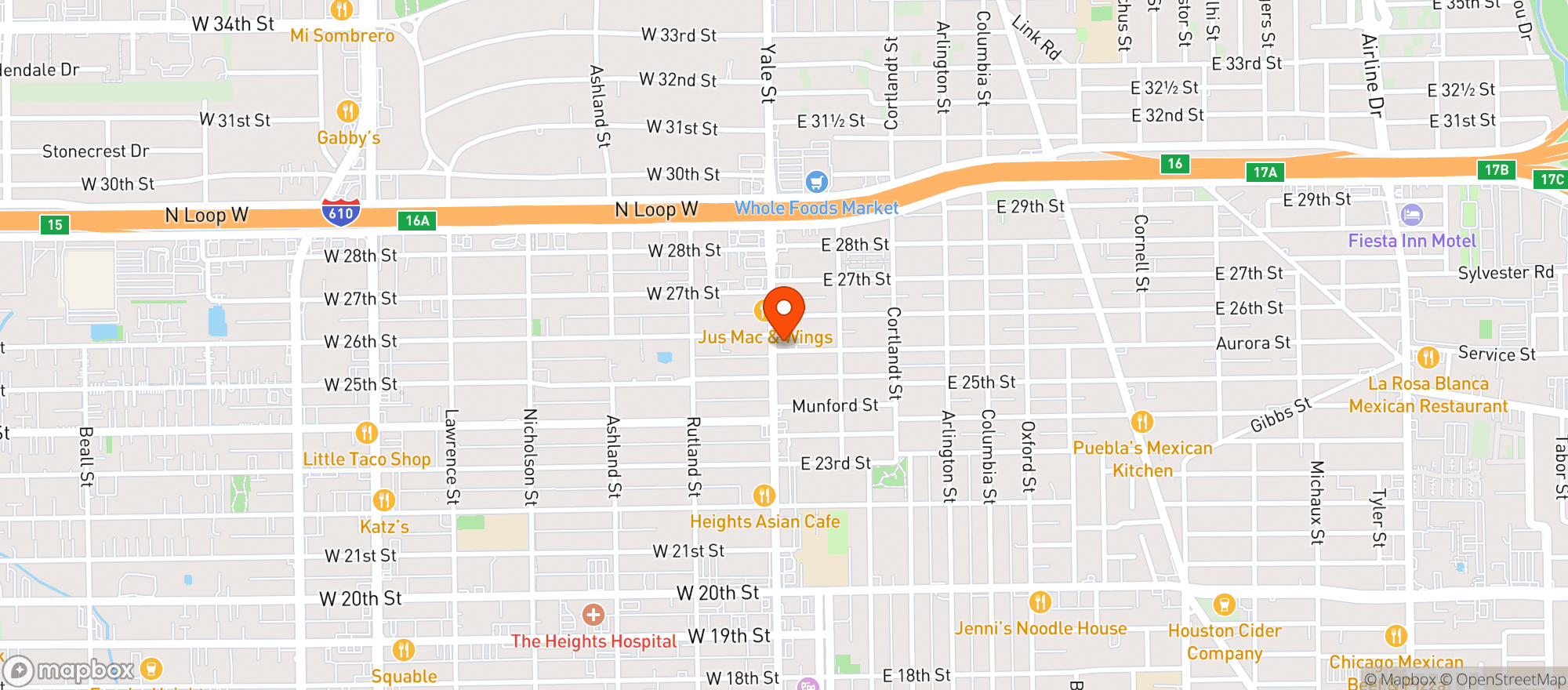 Map showing Johnnys Gold Brick