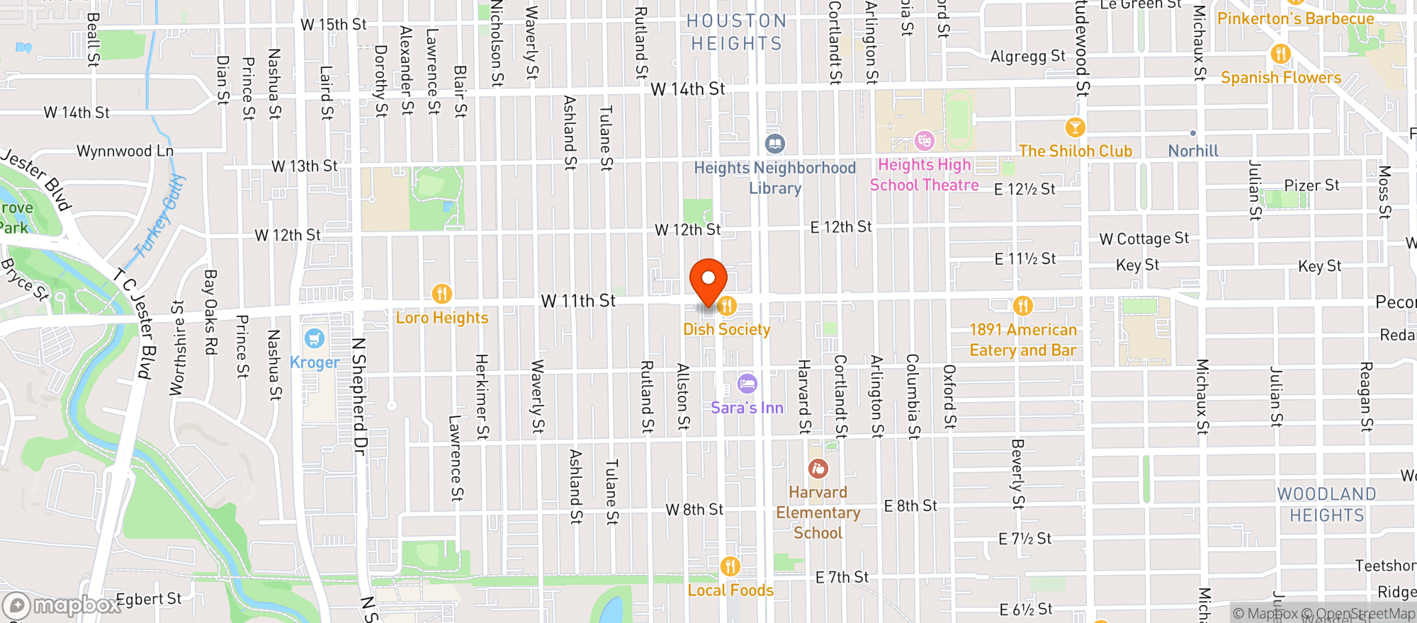Map showing Eight Row Flint
