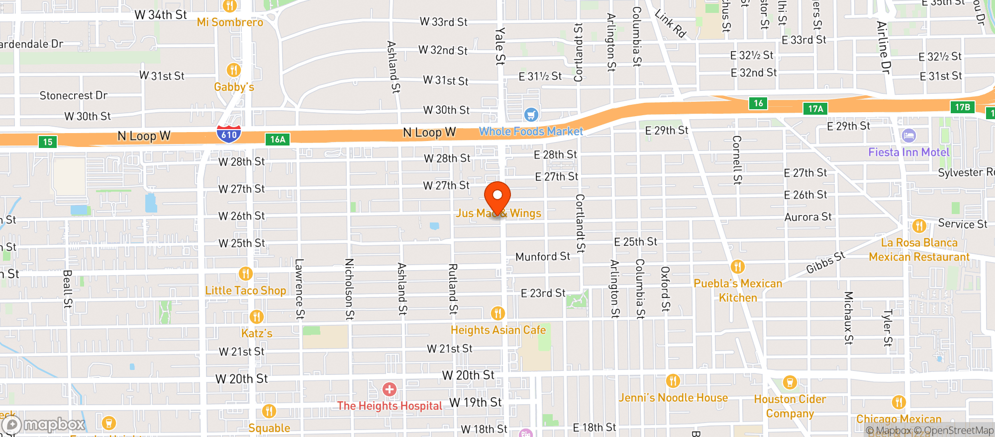 Map showing Izzi Market #1