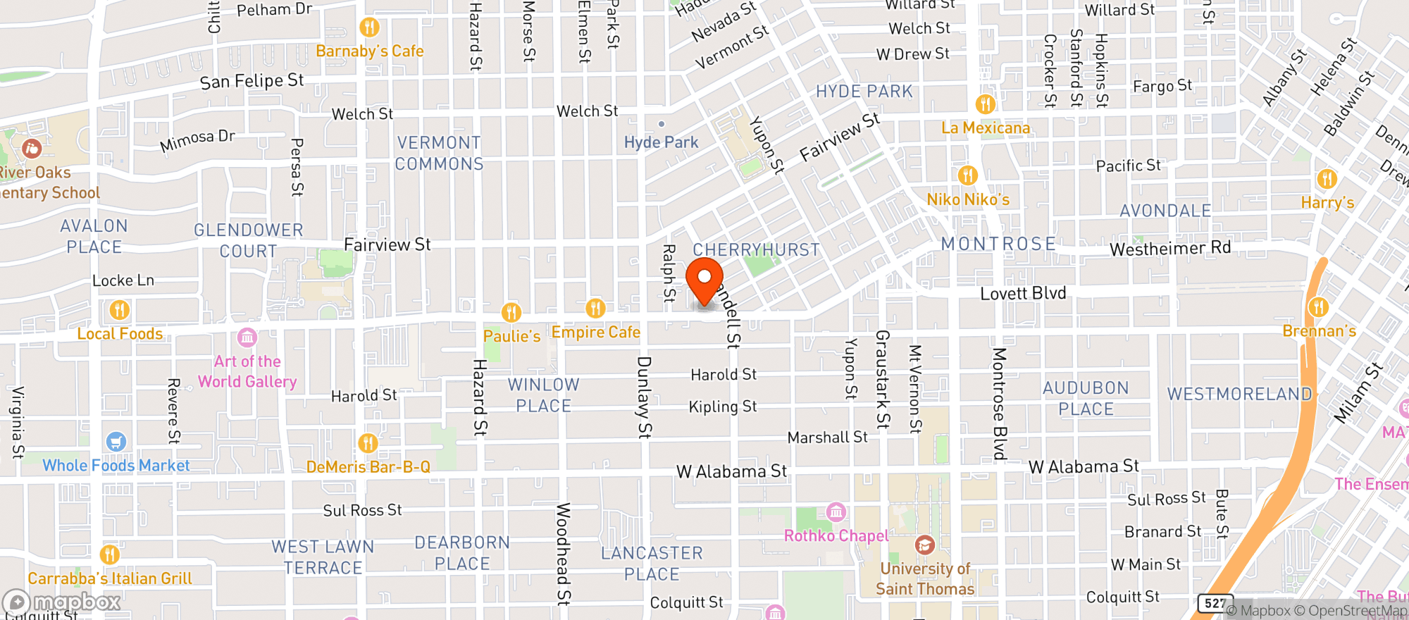 Map showing Montrose Cheese & Wine