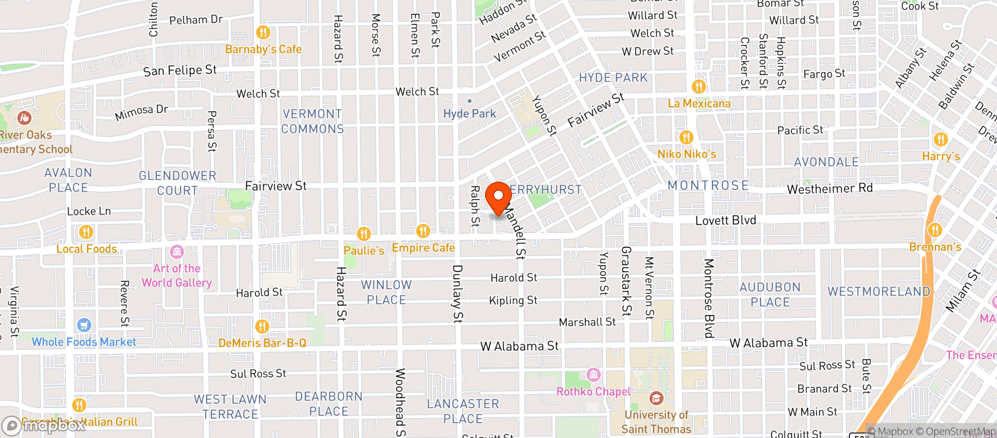 Map showing The Marigold Club
